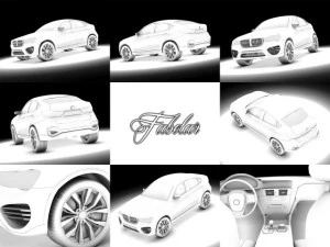 BMW X4 Concept стандартный коврик 3D Модель