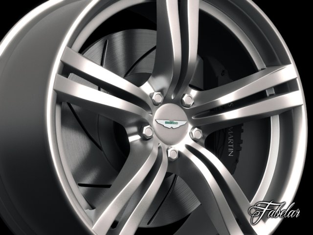 aston martin v8 rim 3D Модель .c4d .max .obj .3ds .fbx .stl .blend 