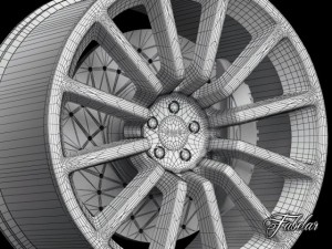 aston martin vanquish rim 3D Модель