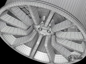 aston martin vanquish rim 3D Model