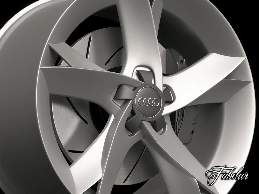 audi a5 rim 3D Model .c4d .max .obj .3ds .fbx .stl .blend 