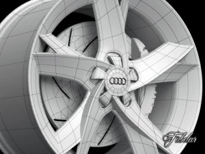 audi a5 rim 3D Model