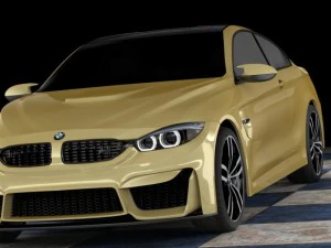 концепт купе bmw m4 стандартный коврик 3D Модель