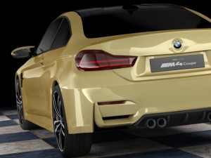 bmw m4 coup concept std mat Modelo 3D
