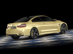 концепт купе bmw m4 стандартный коврик 3D Модель