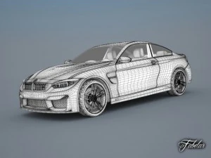 концепт купе bmw m4 стандартный коврик 3D Модель