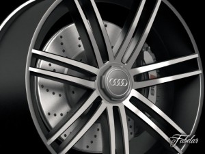 audi r8 rim 3D Model