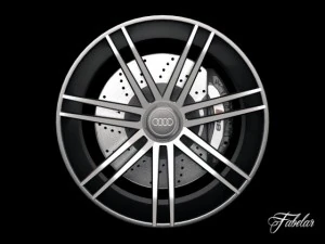 audi r8 rim 3D Model