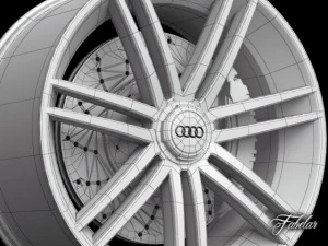 audi r8 rim 3D Model