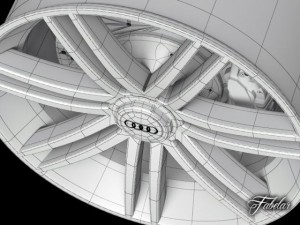 audi r8 rim 3D Model