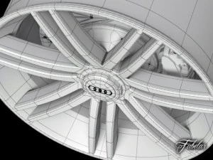 audi r8 rim 3D Model