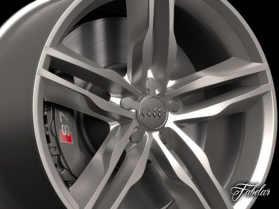 audi s7 rim 3D Model .c4d .max .obj .3ds .fbx .stl .blend