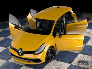 renault clio rs 2013 std mat 3Dモデル