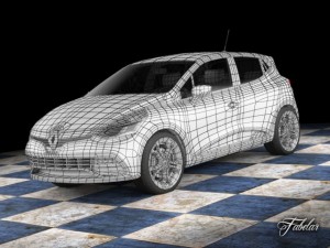 renault clio rs 2013 std mat 3Dモデル