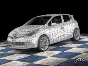 renault clio rs 2013 std mat 3D Model
