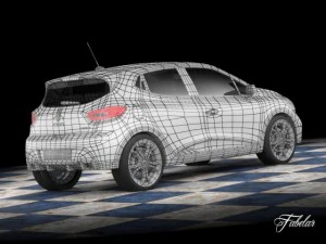 renault clio rs 2013 std mat 3D Model