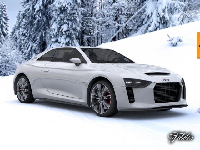 audi quattro concept Model 3D .c4d .max .obj .3ds .fbx .stl .blend 