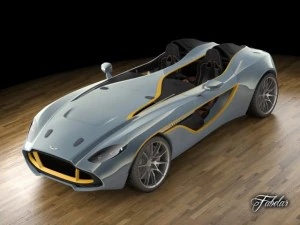 aston martin cc100 3D Model