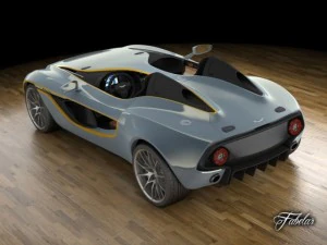 aston martin cc100 3D Model