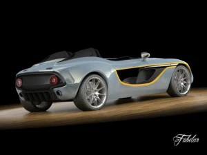 aston martin cc100 3D Model