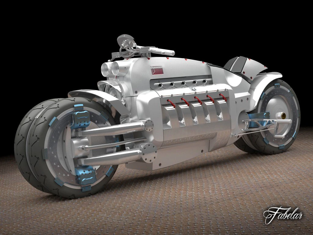 Концепция Dodge Tomahawk 3D Модель .c4d .max .obj .3ds .fbx .stl .blend