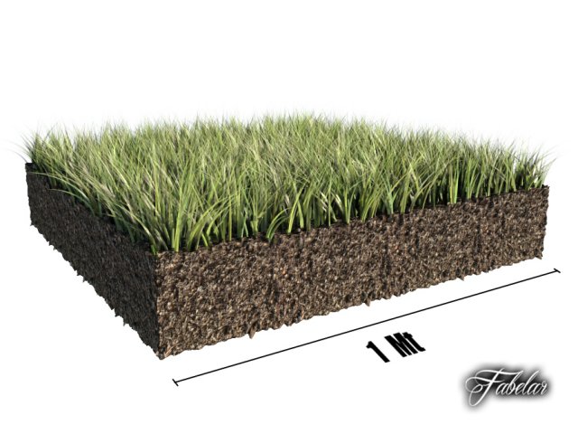 grass patch 01 3D Model .c4d .max .obj .3ds .fbx .stl .blend 
