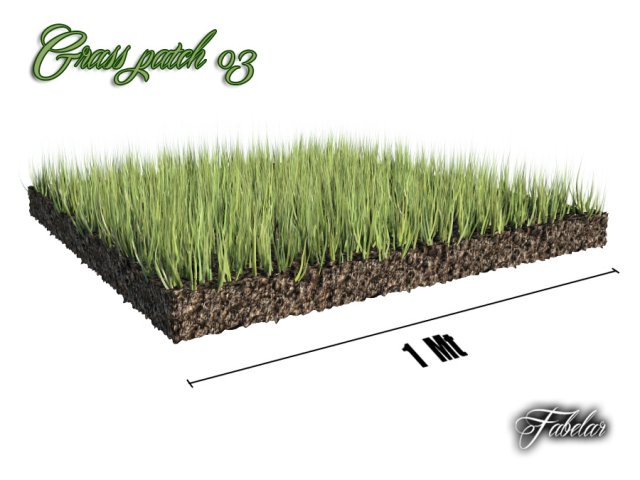 grass patch 03 Modello 3D .c4d .max .obj .3ds .fbx .stl .blend 