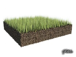 grass patch 03 3D Model