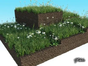 grass patch 04 3D Model