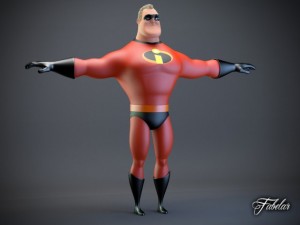 mr incredible Modelo 3D