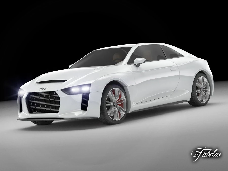 audi quattro concept std mat 3D Model .c4d .max .obj .3ds .fbx .stl .blend 