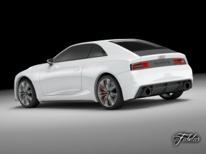 audi quattro concept std mat 3D Model