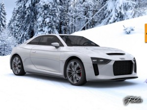 audi quattro concept std mat 3D Model
