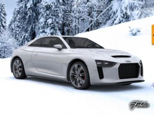 audi quattro concept std mat 3D Model