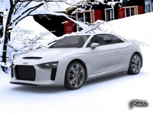 audi quattro concept std mat 3D Model