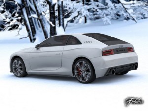 audi quattro concept std mat 3D Model