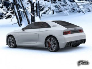 audi quattro concept std mat 3D Model