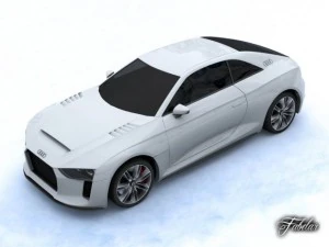 audi quattro concept std mat 3D Model