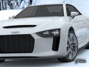 audi quattro concept std mat 3D Model