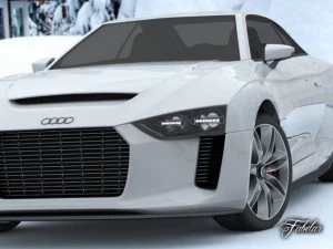 audi quattro concept std mat 3D Model
