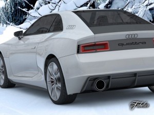 audi quattro concept std mat 3D Model