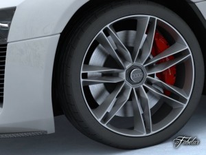 audi quattro concept std mat 3D Model
