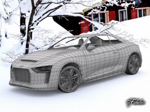 audi quattro concept std mat 3D Model