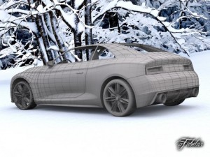 audi quattro concept std mat 3D Model