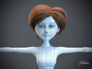 elastyczna dziewczyna Model 3D