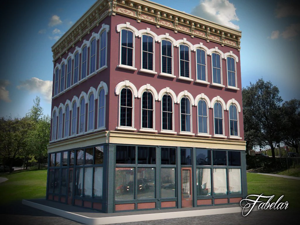 building 01 3D Model .c4d .max .obj .3ds .fbx .stl .blend 