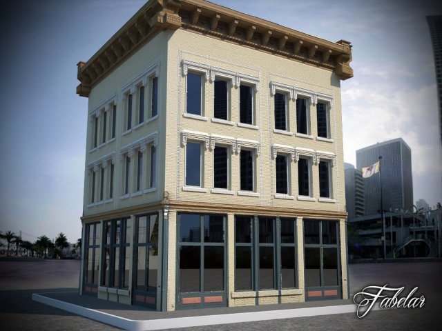 building 02 3D Model .c4d .max .obj .3ds .fbx .stl .blend 