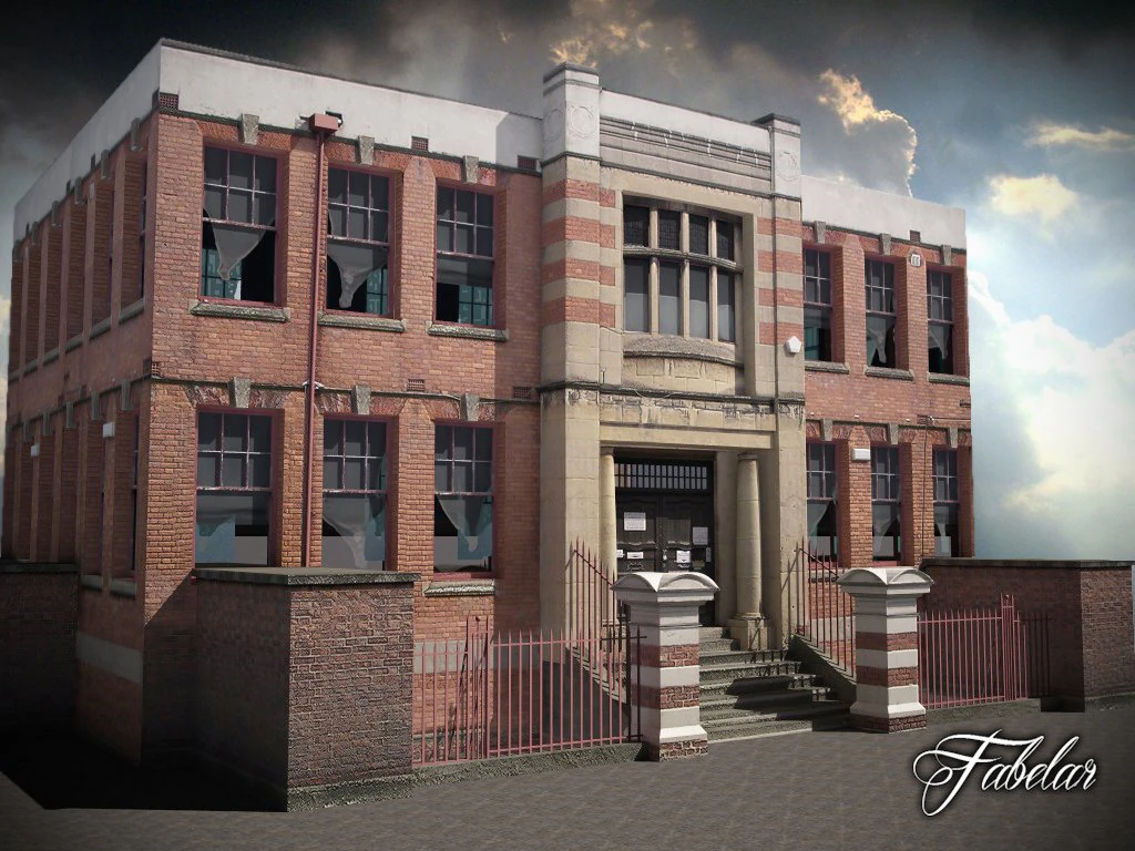 building 03 3D Model .c4d .max .obj .3ds .fbx .stl .blend 