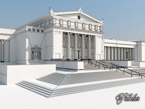 building 07 field museum Modello 3D