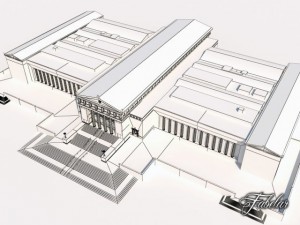 building 07 field museum Modello 3D